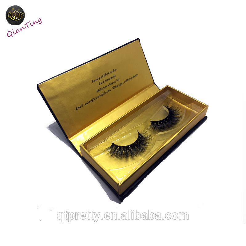 Custom eyelash box  3d private label mink eyelashes customized  logo false eyelash packaging